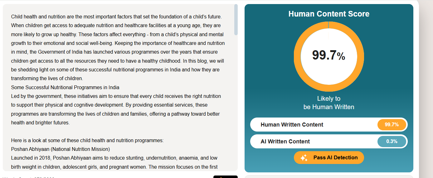 List Of Nutritional Programmes In India